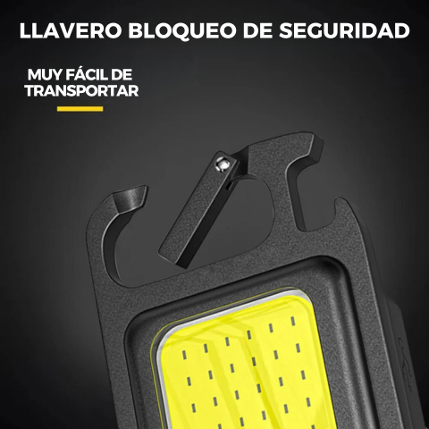 MINI LINTERNA LED 6 en 1 con Altísima potencia de alta calidad premium, 4 intensidades de brillo y carga USB.